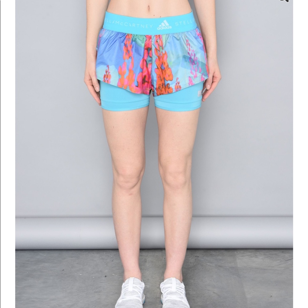 Stella McCartney adidas running shorts floral